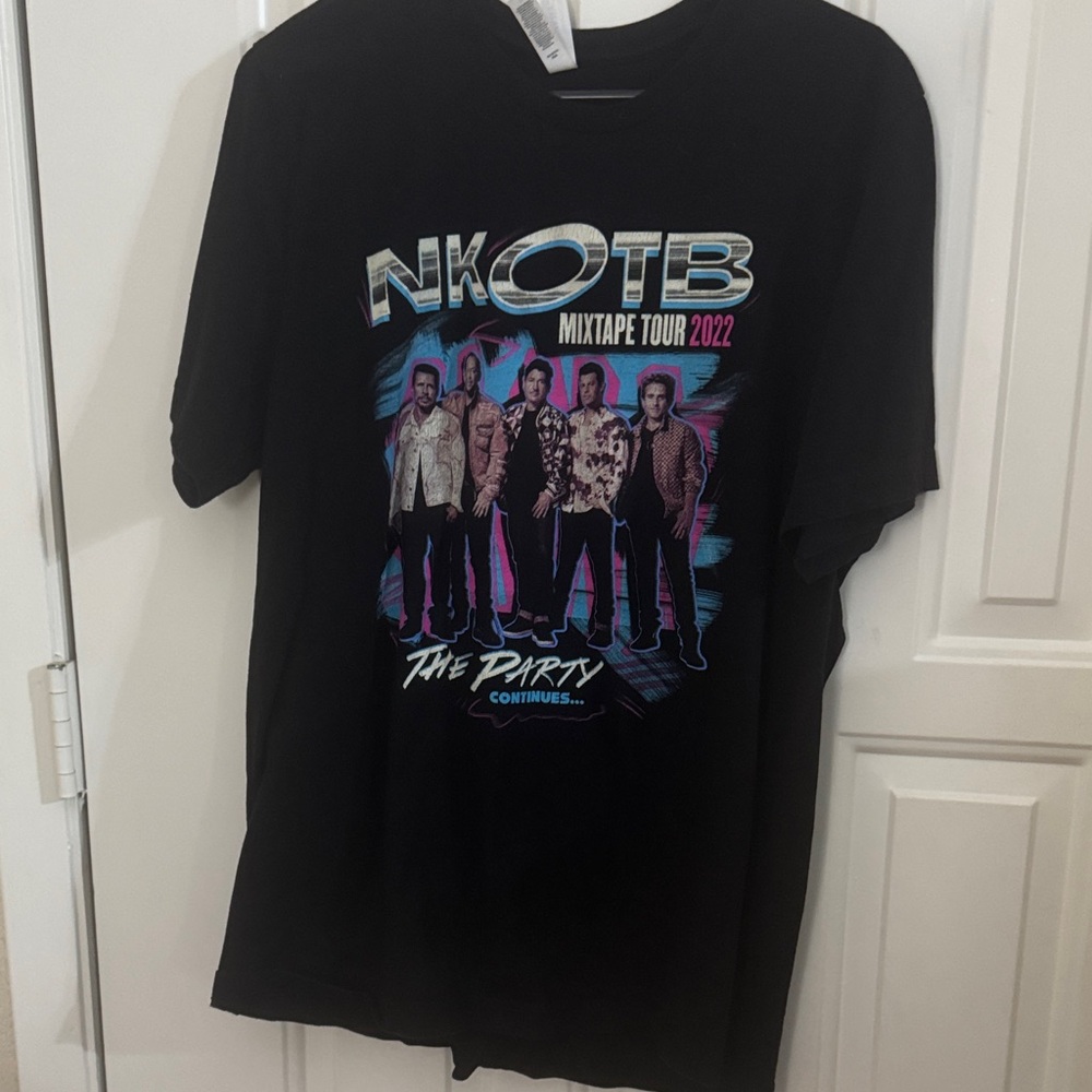 New Kids on the Block Bella Canvas Jet Black Tee